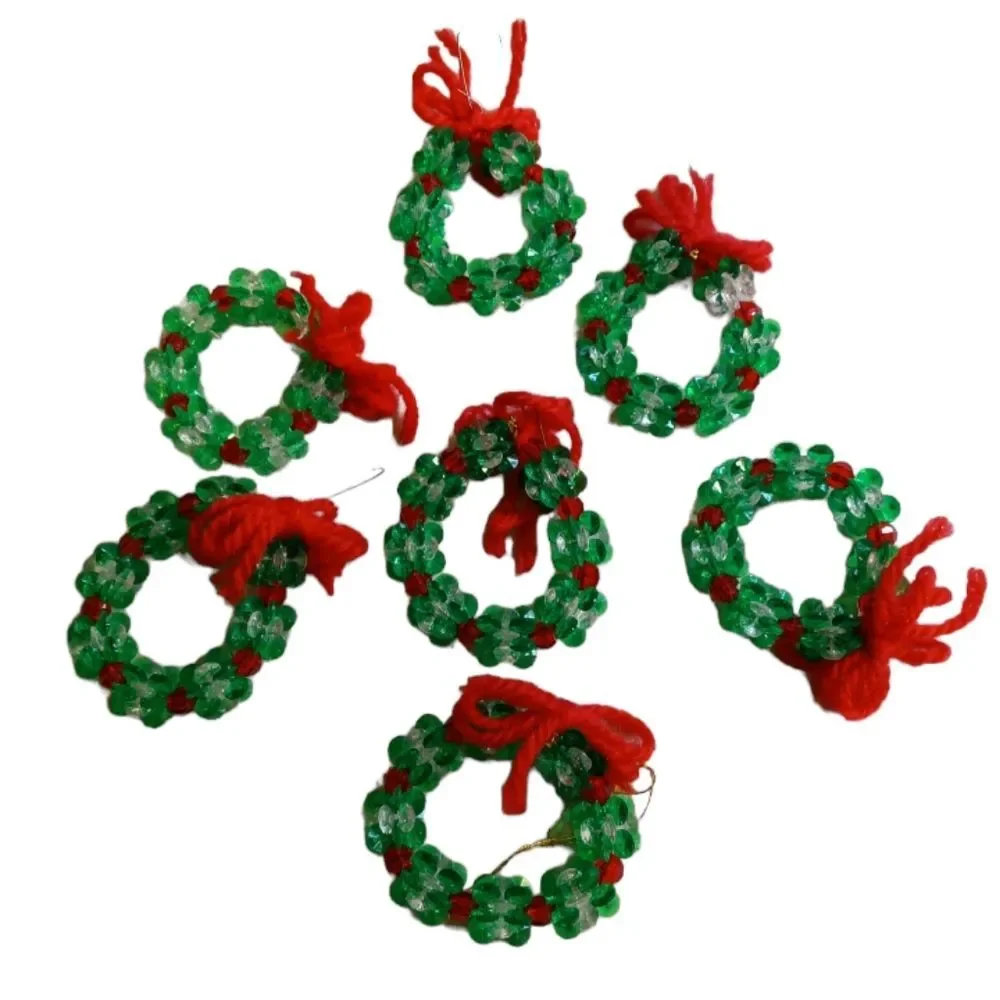 Vintage Plastic Christmas Wreath Ornaments
